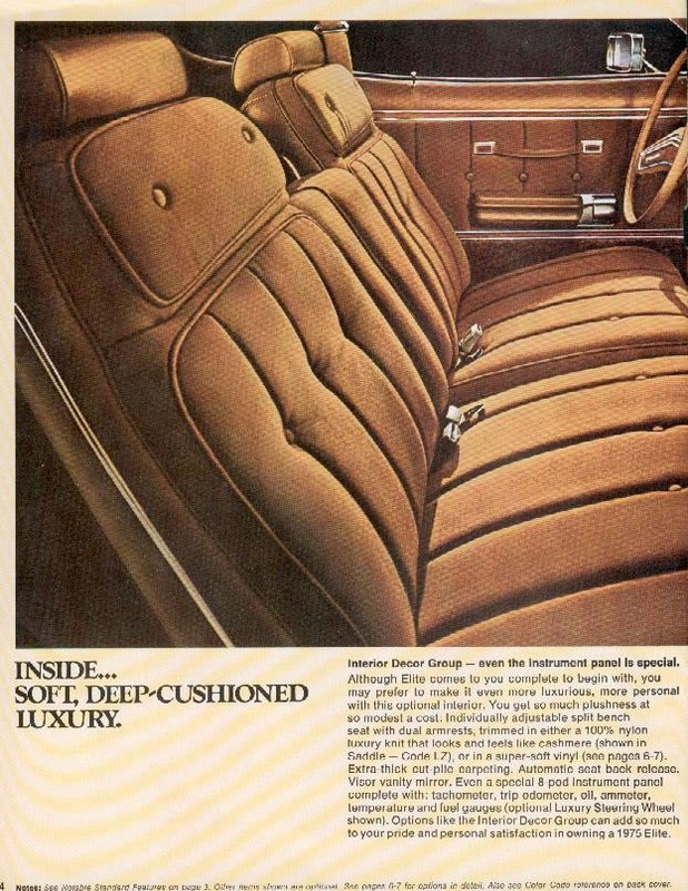1975 Ford Elite Brochure Page 6